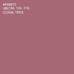 #A66873 - Coral Tree Color Image