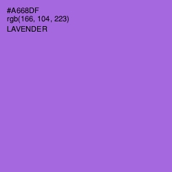 #A668DF - Lavender Color Image