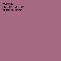 #A66A82 - Turkish Rose Color Image