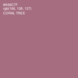 #A66C7F - Coral Tree Color Image