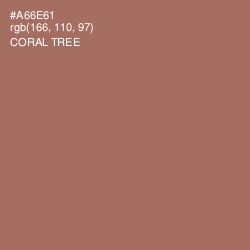 #A66E61 - Coral Tree Color Image