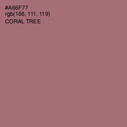 #A66F77 - Coral Tree Color Image