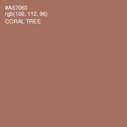 #A67060 - Coral Tree Color Image