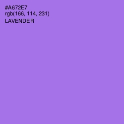 #A672E7 - Lavender Color Image