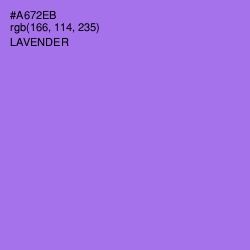 #A672EB - Lavender Color Image
