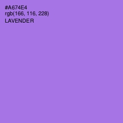 #A674E4 - Lavender Color Image