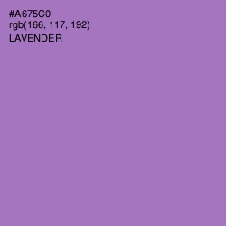 #A675C0 - Lavender Color Image