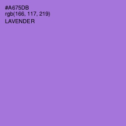 #A675DB - Lavender Color Image