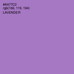 #A677C2 - Lavender Color Image