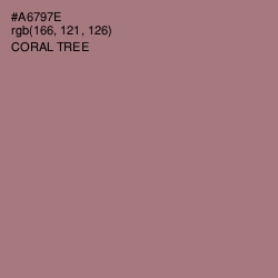 #A6797E - Coral Tree Color Image