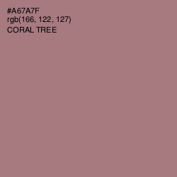 #A67A7F - Coral Tree Color Image