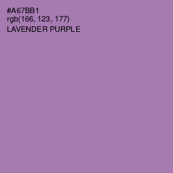 #A67BB1 - Lavender Purple Color Image