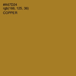 #A67D24 - Copper Color Image