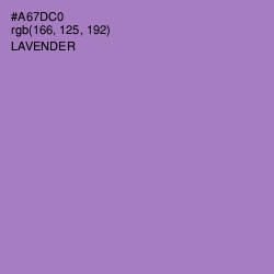 #A67DC0 - Lavender Color Image