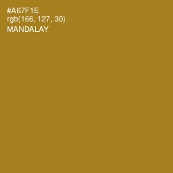 #A67F1E - Mandalay Color Image