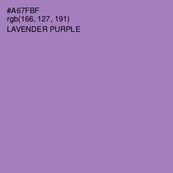 #A67FBF - Lavender Purple Color Image