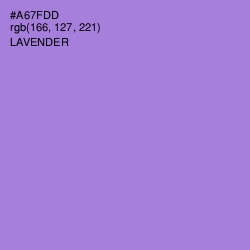 #A67FDD - Lavender Color Image
