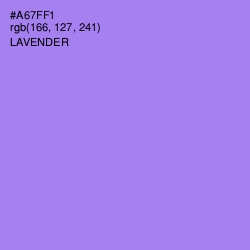 #A67FF1 - Lavender Color Image