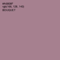 #A6808F - Bouquet Color Image