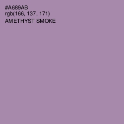 #A689AB - Amethyst Smoke Color Image
