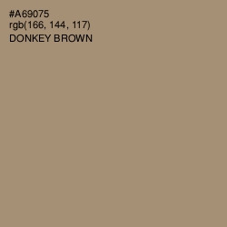 #A69075 - Donkey Brown Color Image