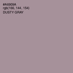 #A6909A - Dusty Gray Color Image