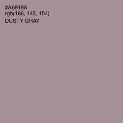 #A6919A - Dusty Gray Color Image