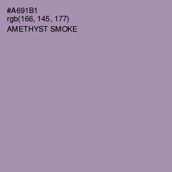 #A691B1 - Amethyst Smoke Color Image