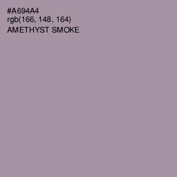 #A694A4 - Amethyst Smoke Color Image