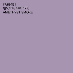 #A694B1 - Amethyst Smoke Color Image