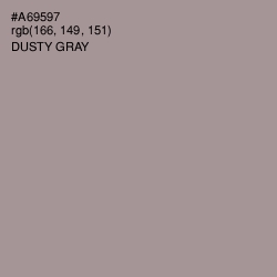 #A69597 - Dusty Gray Color Image