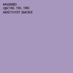 #A696BD - Amethyst Smoke Color Image