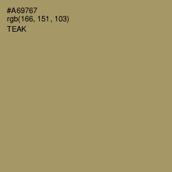 #A69767 - Teak Color Image