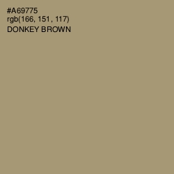 #A69775 - Donkey Brown Color Image