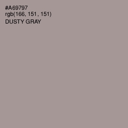 #A69797 - Dusty Gray Color Image