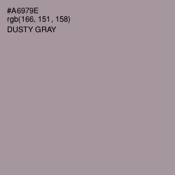 #A6979E - Dusty Gray Color Image