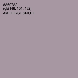 #A697A2 - Amethyst Smoke Color Image