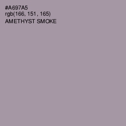 #A697A5 - Amethyst Smoke Color Image
