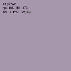 #A697AD - Amethyst Smoke Color Image