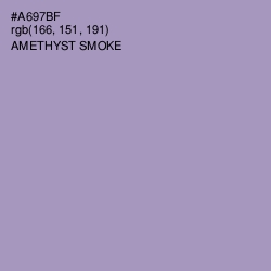 #A697BF - Amethyst Smoke Color Image