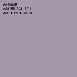 #A698AB - Amethyst Smoke Color Image