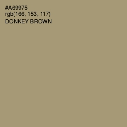 #A69975 - Donkey Brown Color Image