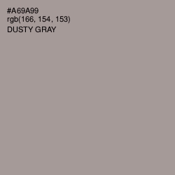 #A69A99 - Dusty Gray Color Image