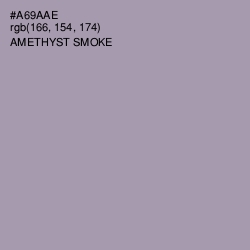 #A69AAE - Amethyst Smoke Color Image