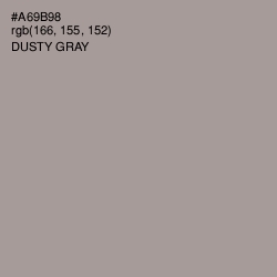 #A69B98 - Dusty Gray Color Image