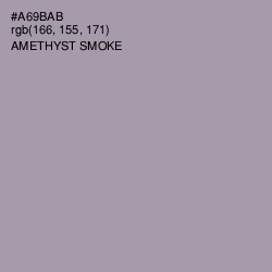 #A69BAB - Amethyst Smoke Color Image