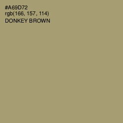 #A69D72 - Donkey Brown Color Image