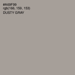 #A69F99 - Dusty Gray Color Image