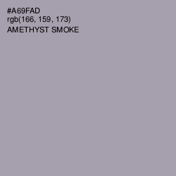 #A69FAD - Amethyst Smoke Color Image