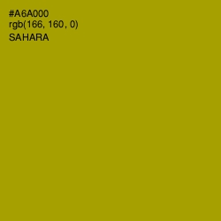 #A6A000 - Sahara Color Image